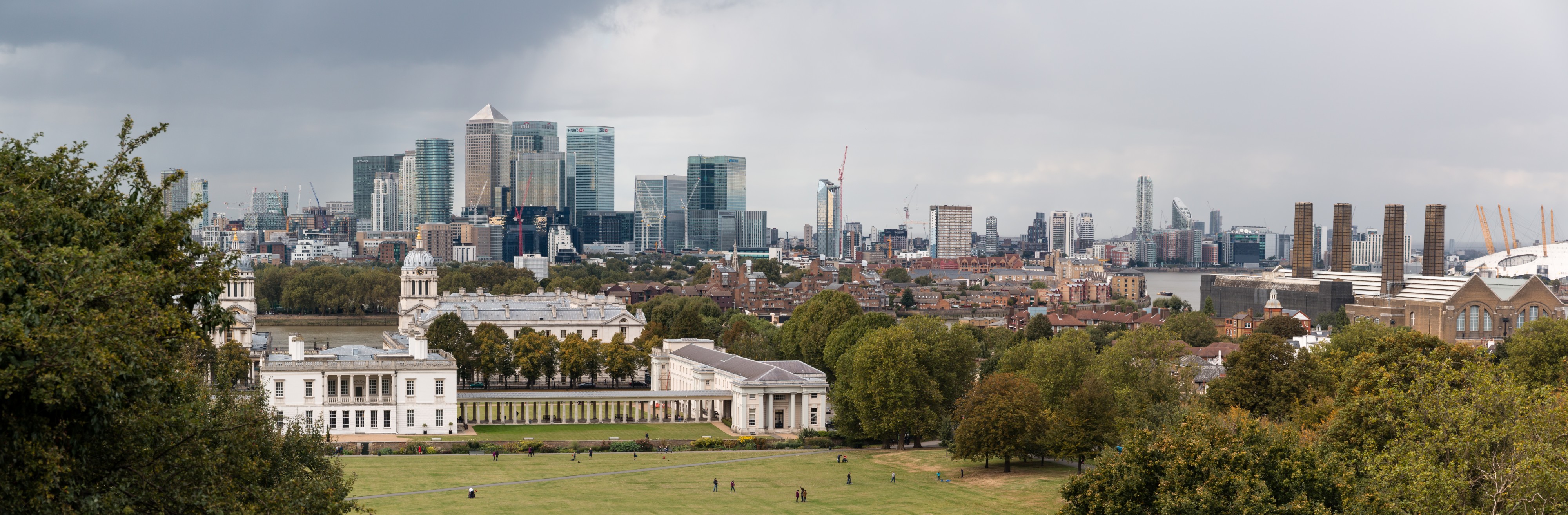 London, Greenwich, Blick vom Hügel des Royal Greenwich Observatory -- 2016 -- 4736-8