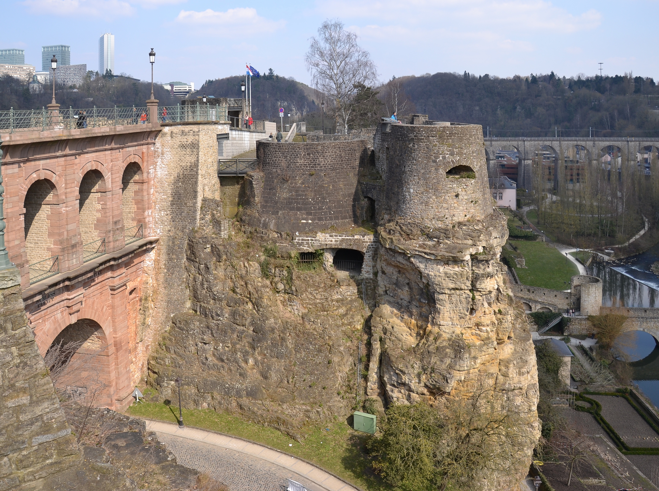 Bockfiels and Schlassbréck, Luxembourg City