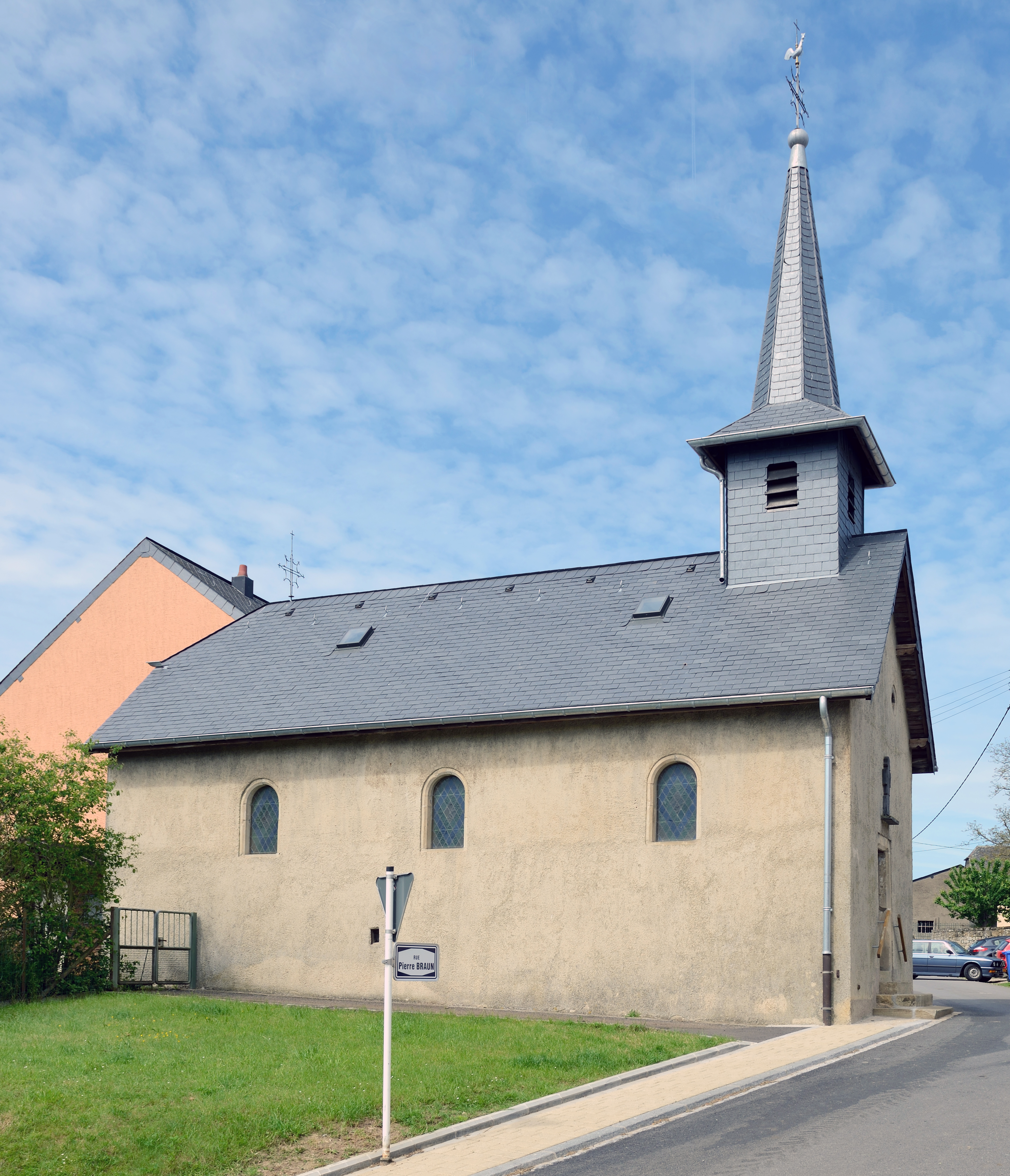 Luxemb Goeblange chapel from East