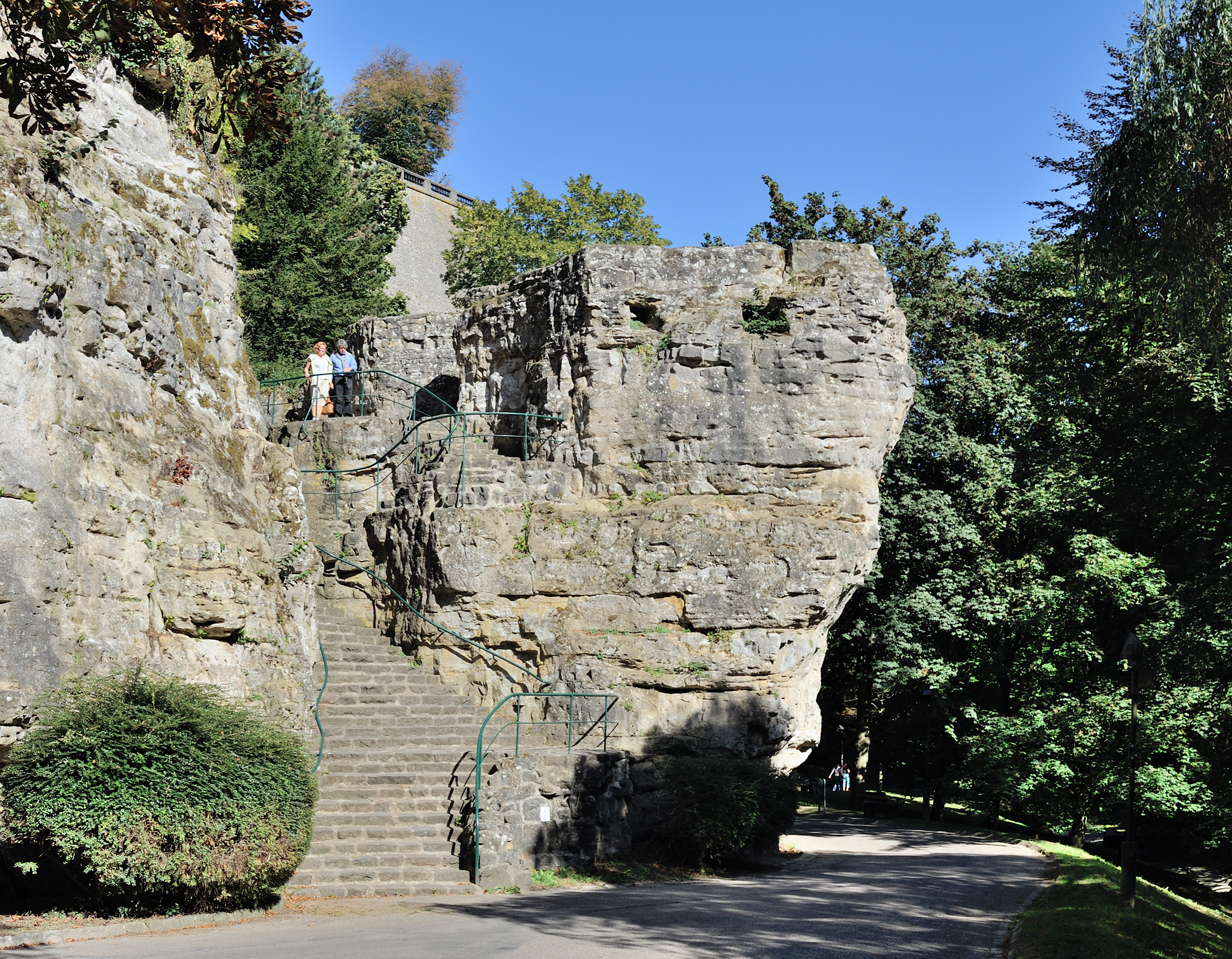 Luxembourg City Petrusse valley rock