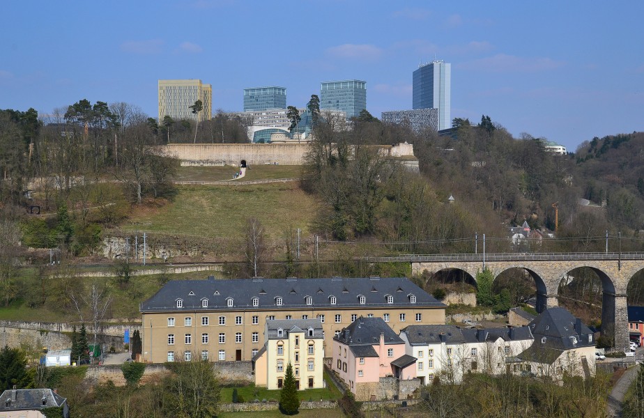 Luxembourg City - view to Kirchberg