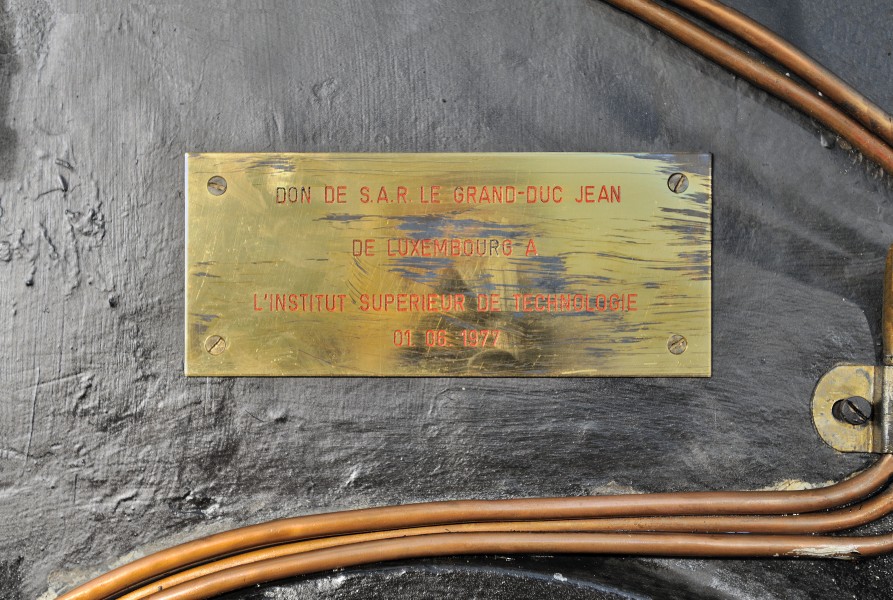 Luxembourg Groupe électrogène Deutz 1907 plaque GD