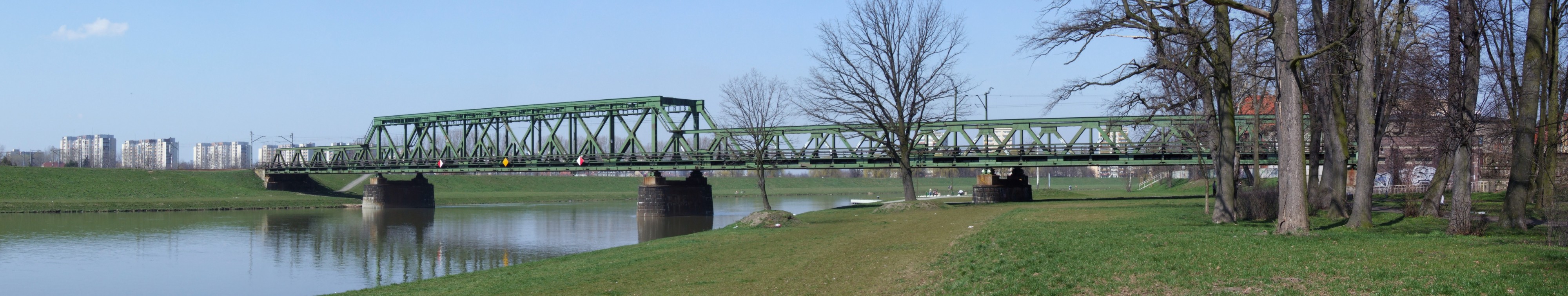 Opole - most kolejowy na Odrą