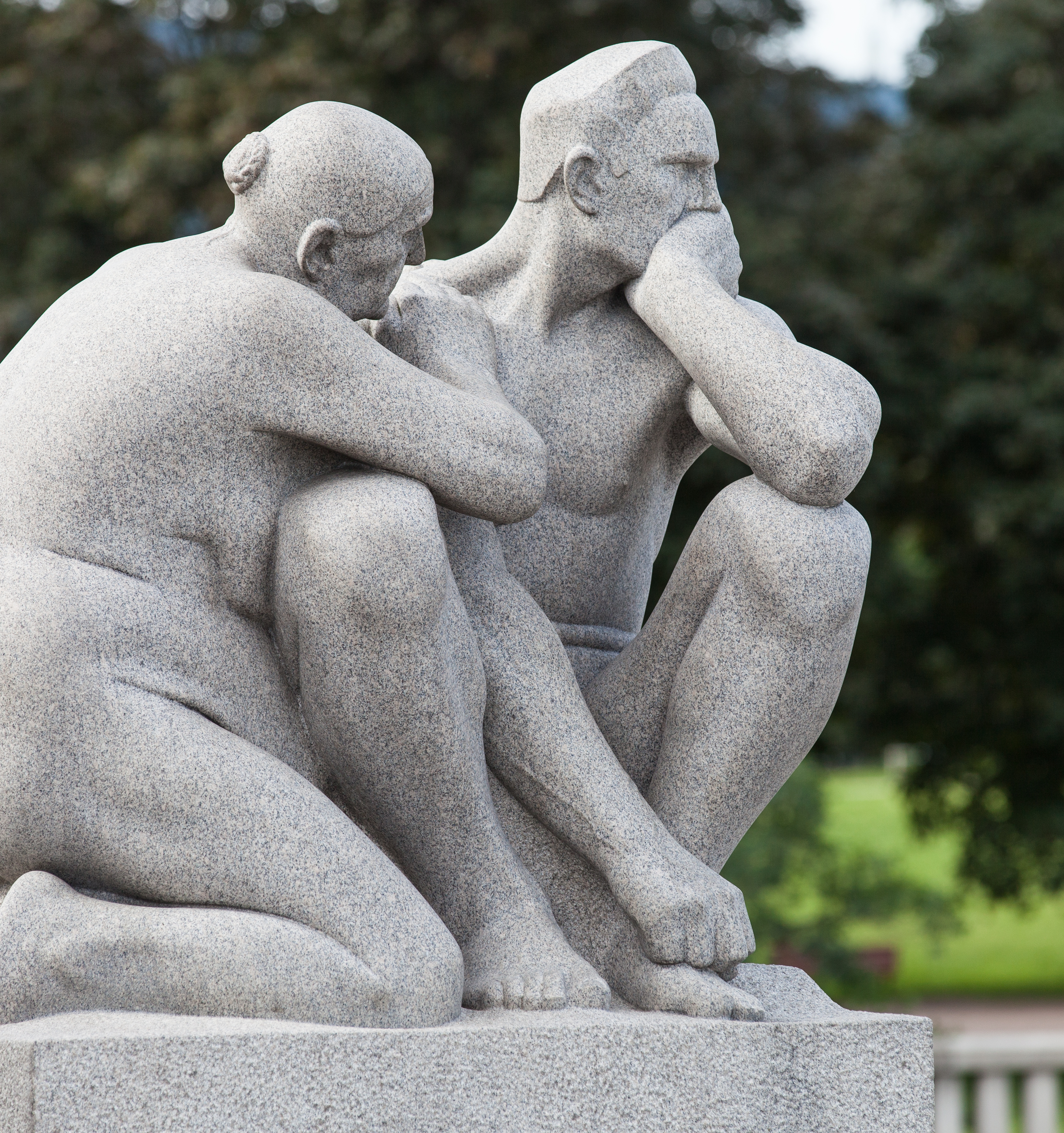 statues in Vigeland park in Oslo, Norway, June 2014, picture 33