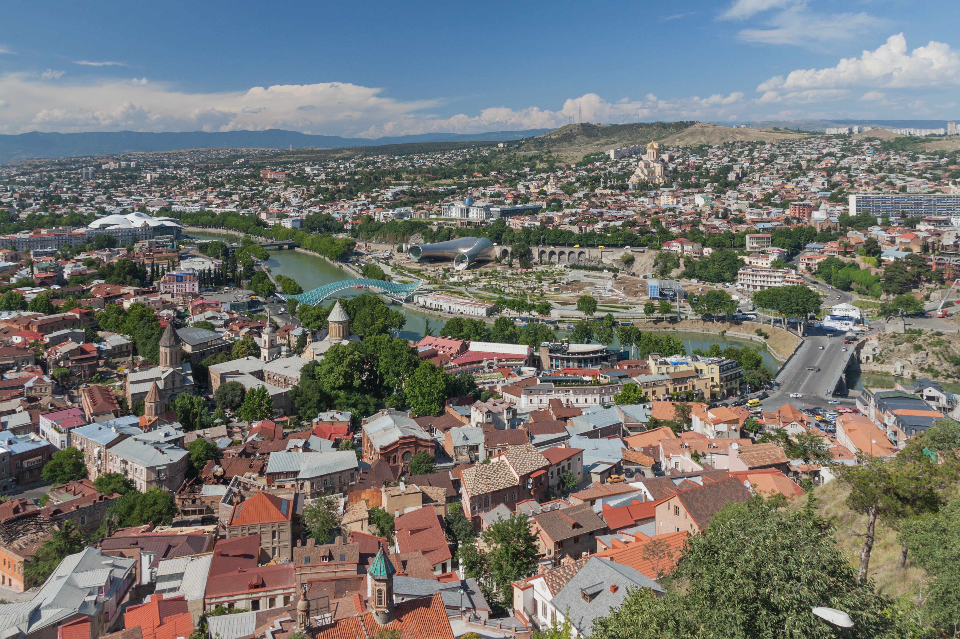 2014 Tbilisi, Widoki z Twierdzy Narikala (31)