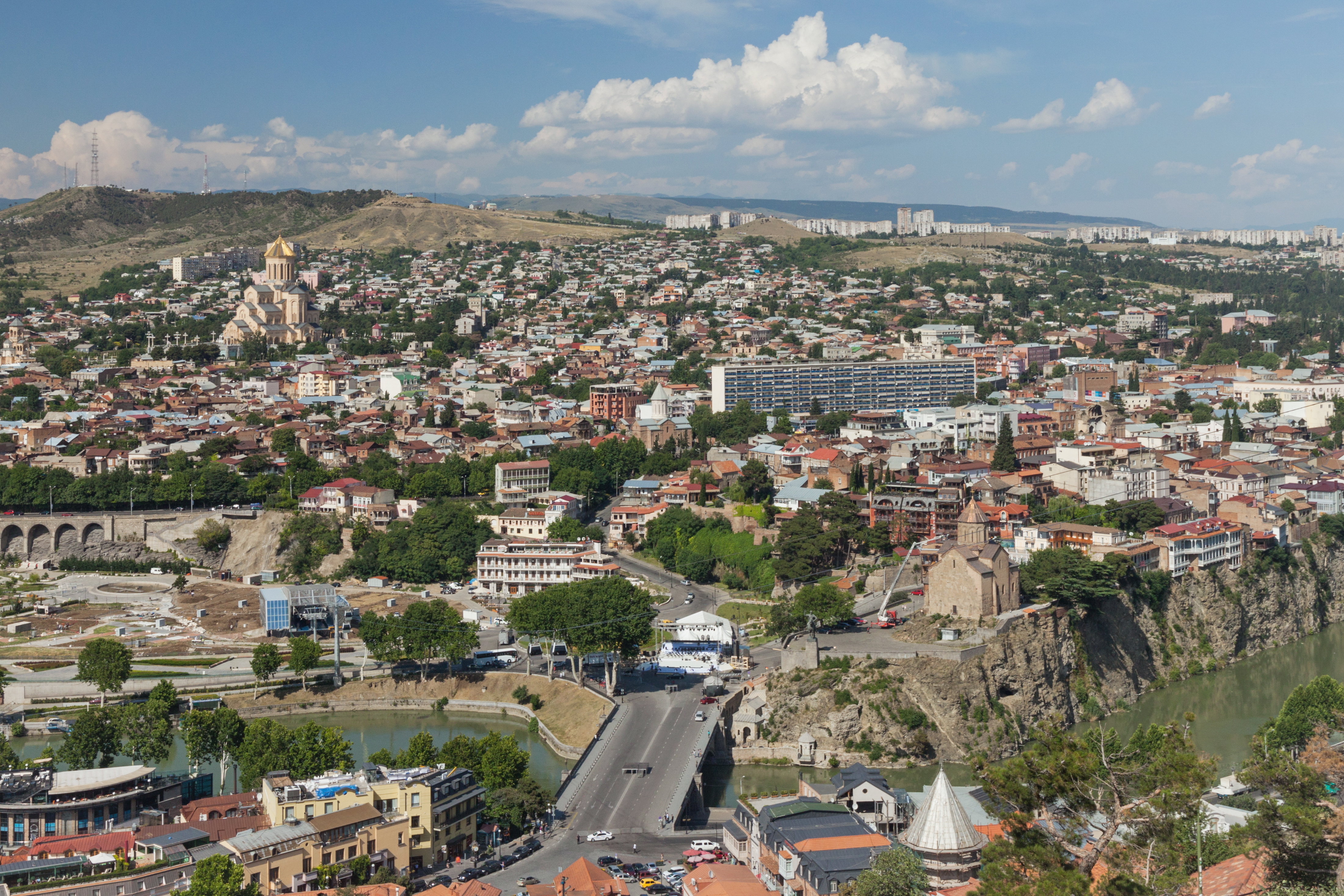 2014 Tbilisi, Widoki z Twierdzy Narikala (32)