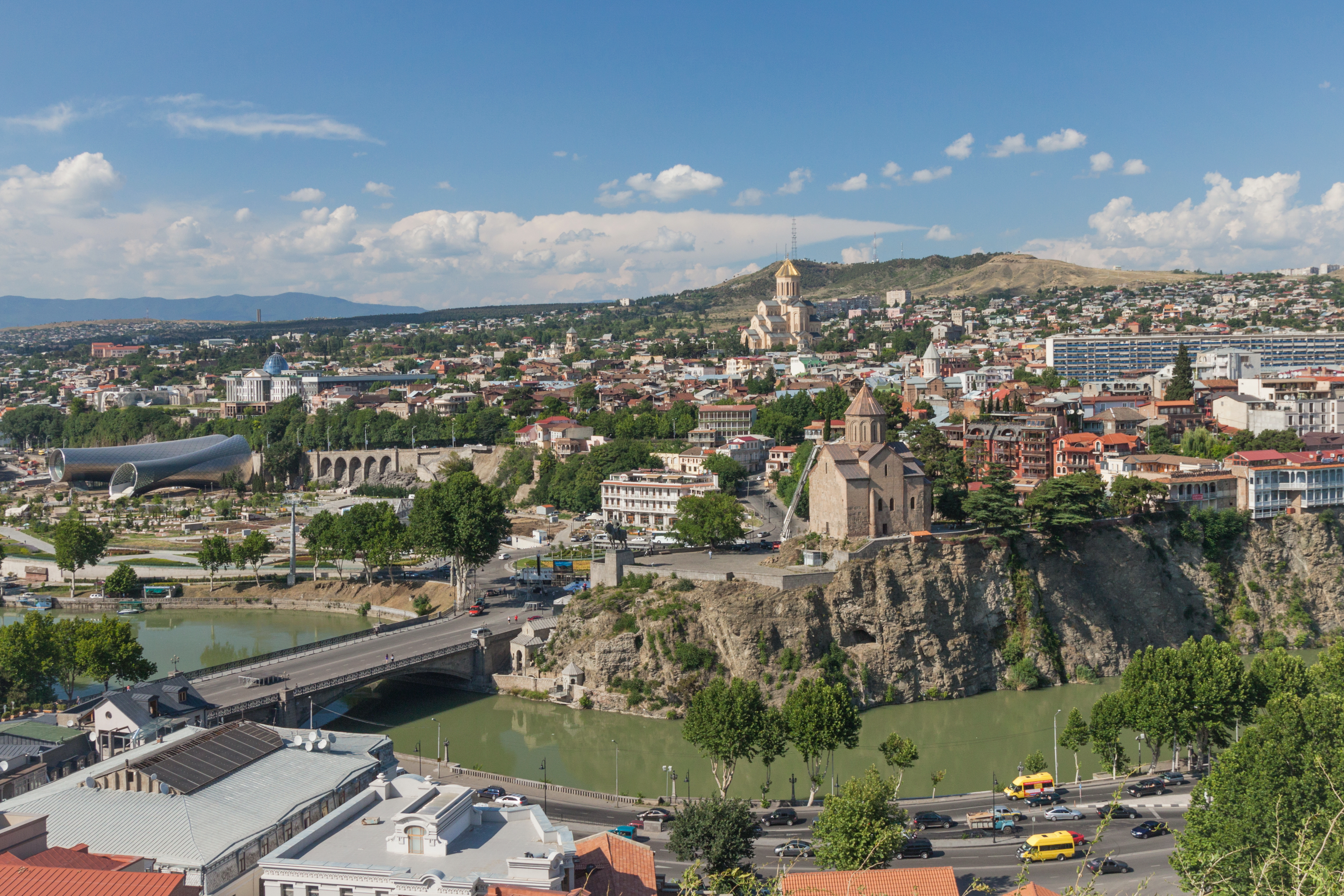 2014 Tbilisi, Widoki z Twierdzy Narikala (44)