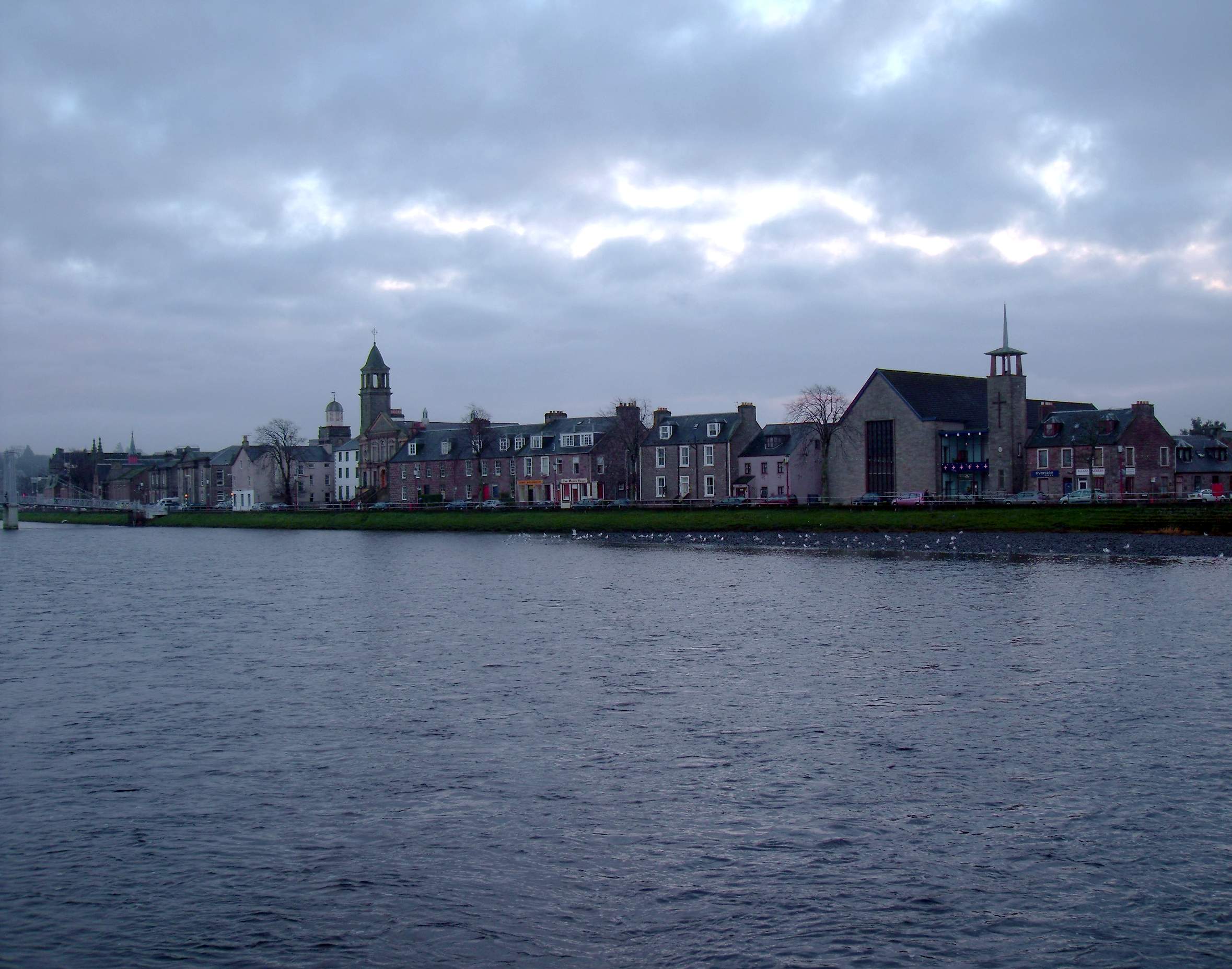 Autumn around the River Ness in Inverness Scotland