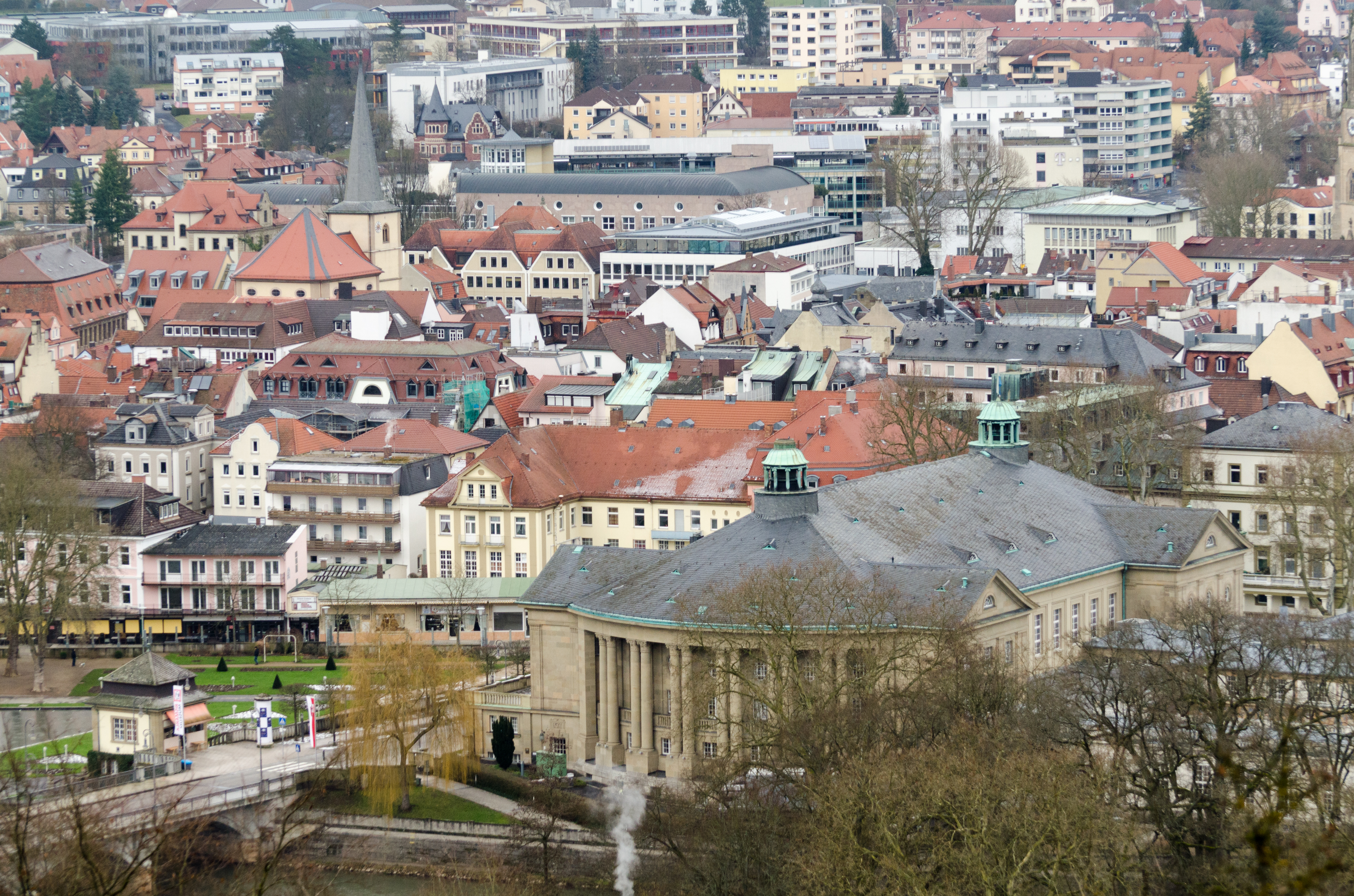 Bad Kissingen, Altenberg, Blick auf Stadtzentrum 008