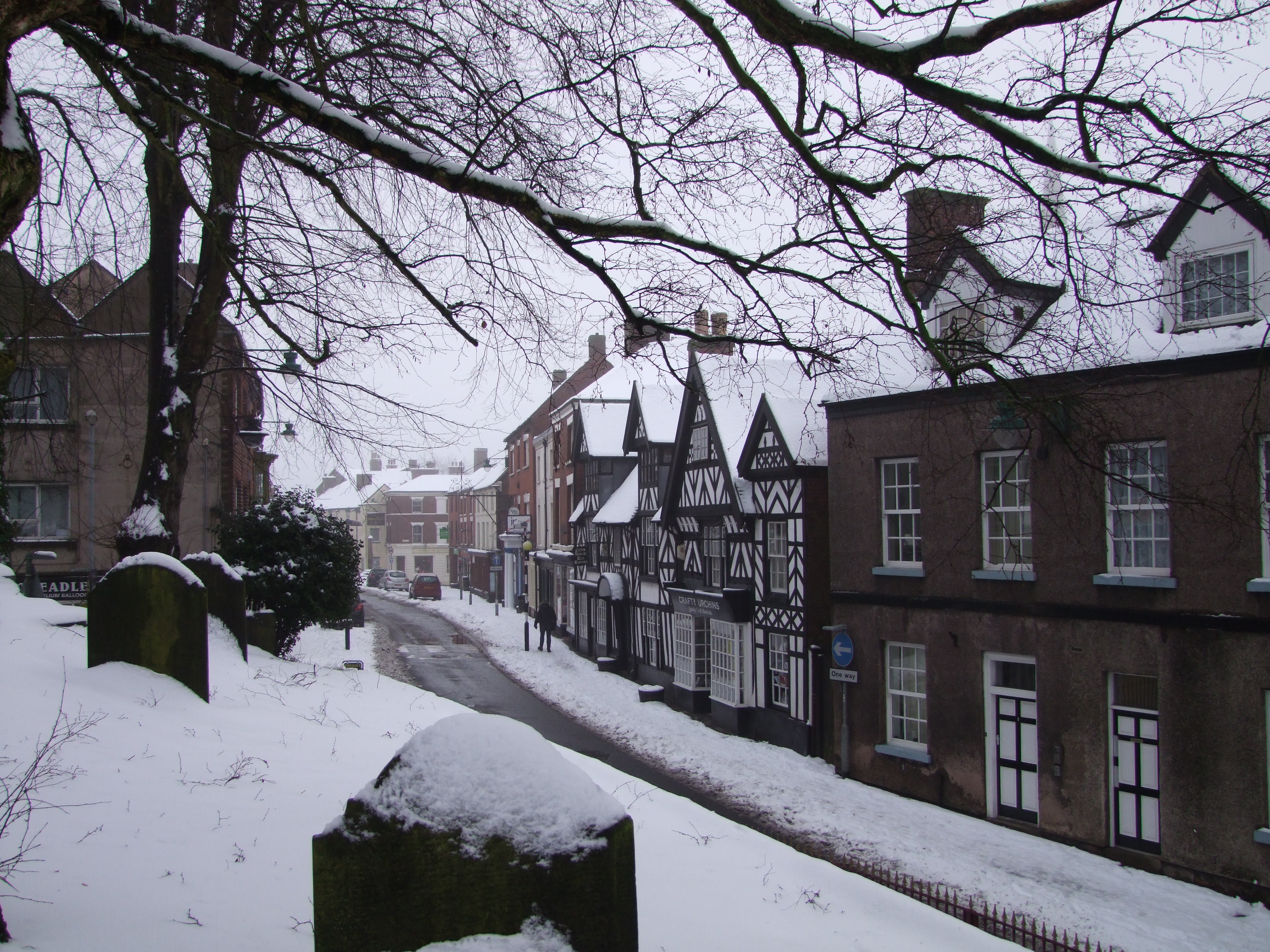 Cheadle High Street, Staffordshire.,