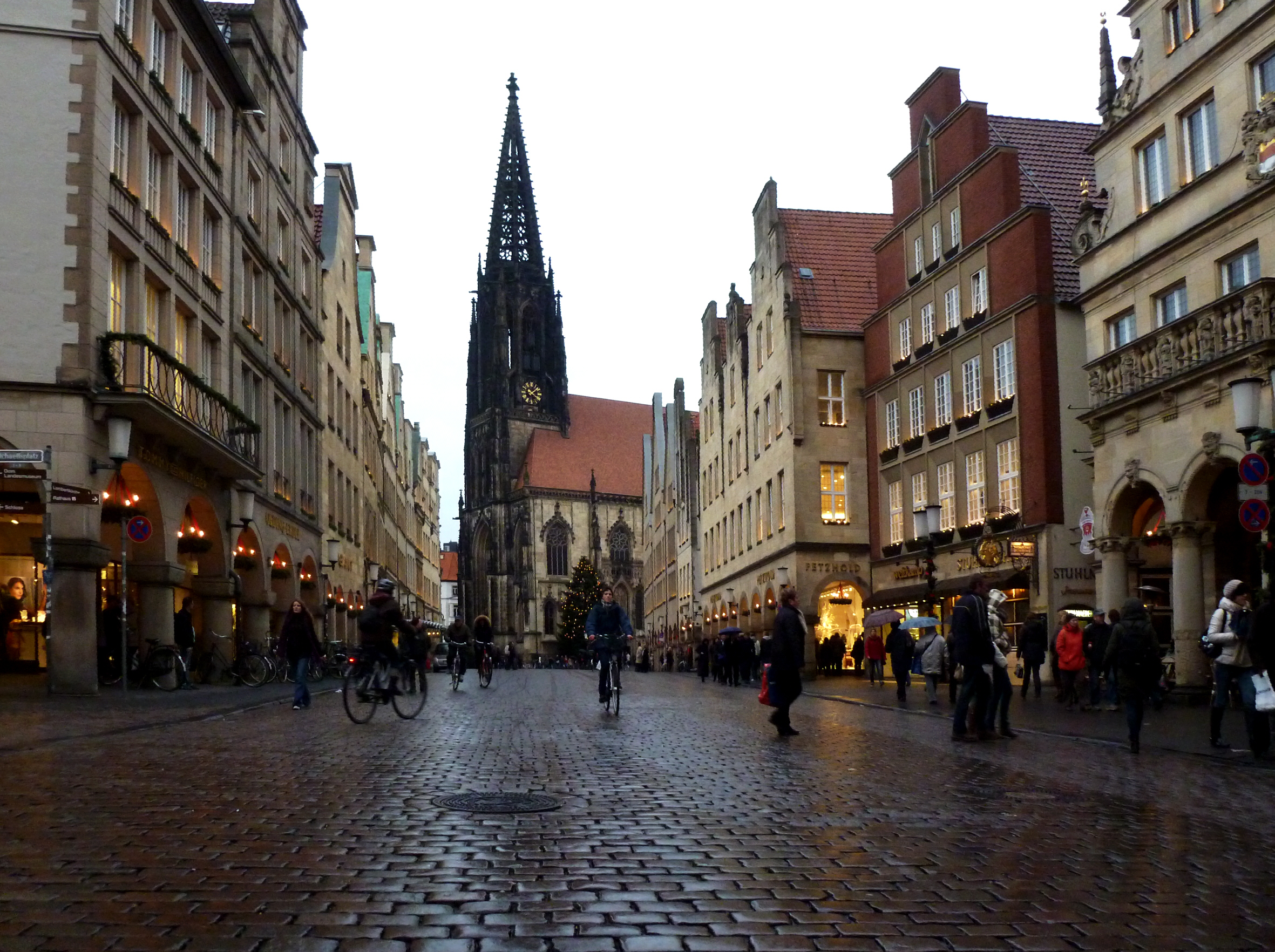 Münster - Prinzipalmarkt - Lambertikirche