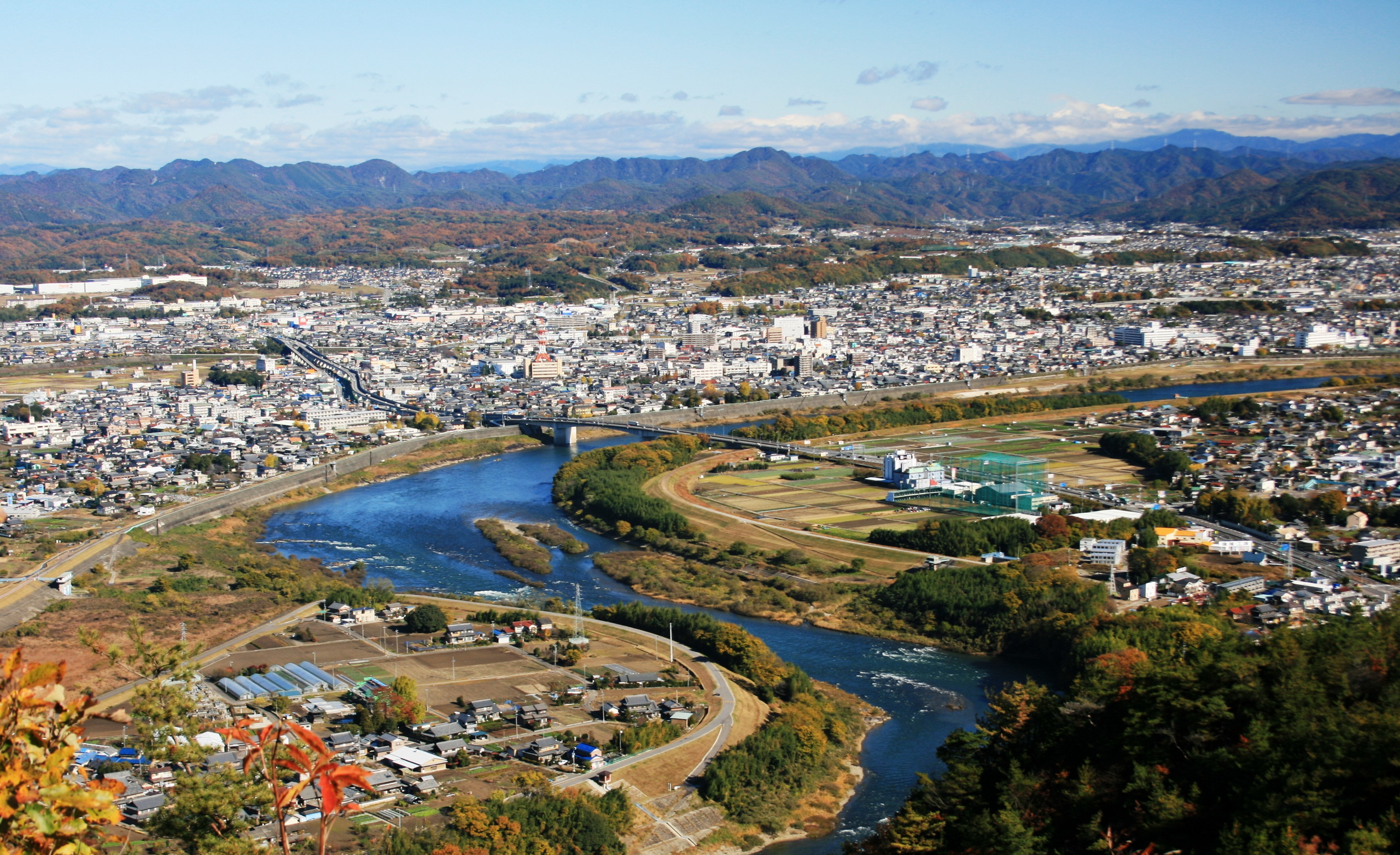 Minokamo from Mount Hatobuki