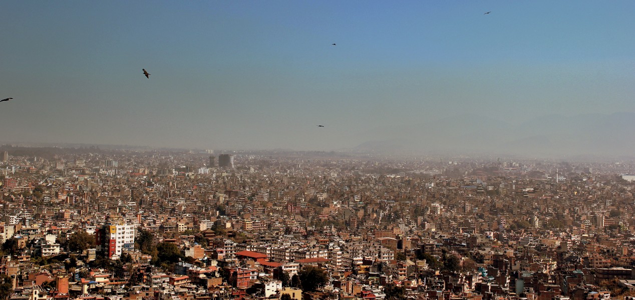 BUZZARDS FLYING HIGH OVER KATHMANDU NEPAL FEB 2013 (8582770278)