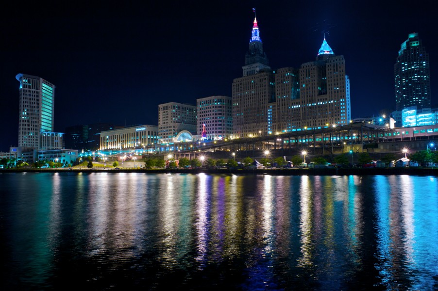Cleveland by night