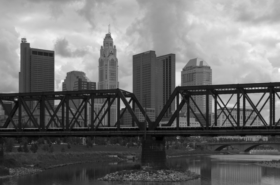Columbus past the CSX Upper Scioto River Bridge 1