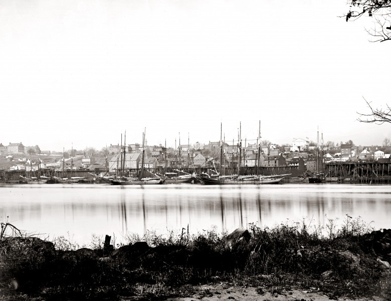 Georgetown waterfront in 1865