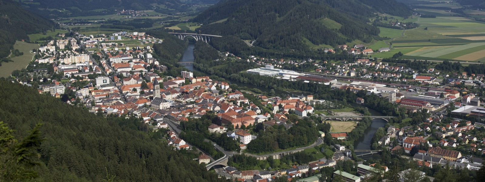 Judenburg vom Liechtensteinberg Panorama