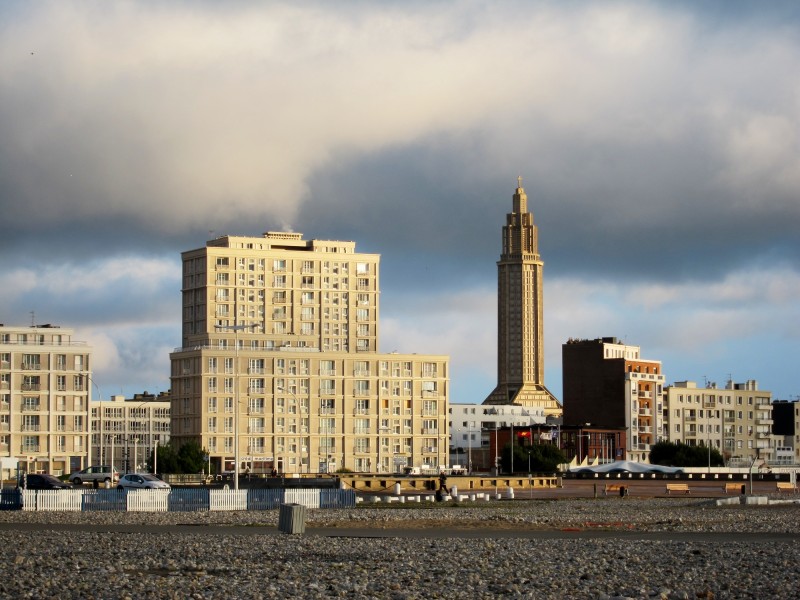 Le Havre vue de la plage