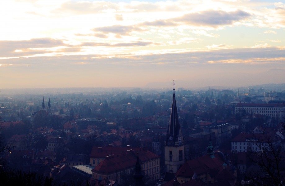 Ljubljana - Trnovo skyline