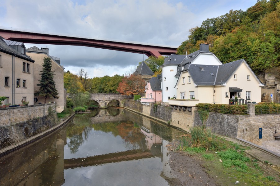 Luxembourg Pfaffenthal - Alzette - Béinchen - Pont gr.-d.-Charlotte 2017