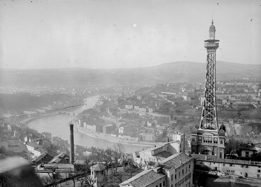 Lyon vue Fourvière 1917