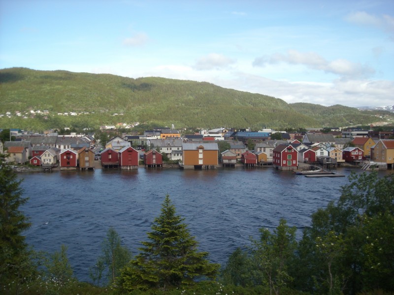 Mosjoeen Sjoegata fra Oyfjellsida