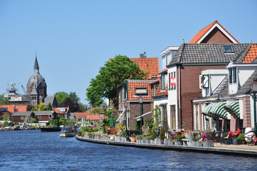 Netherlands, Zuid-Holland, Leiderdorp, Oude Rijn (1)
