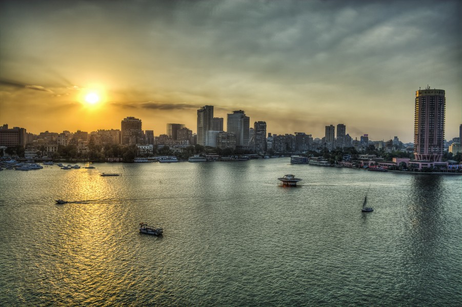 Sunset over the Nile