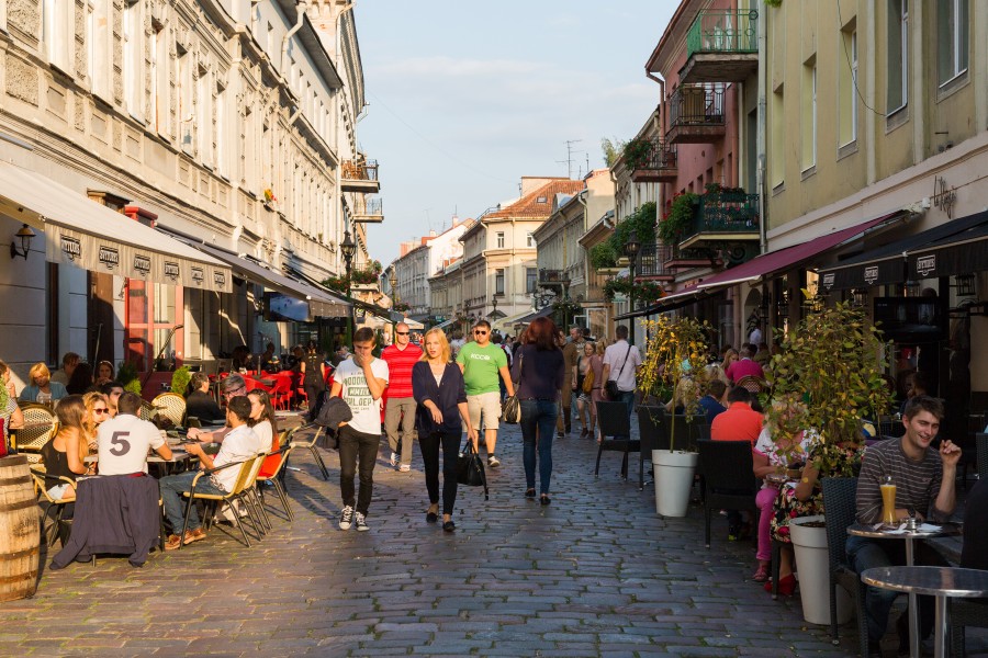 Vilniaus Street Scene, Kaunas, Lithuania - Diliff