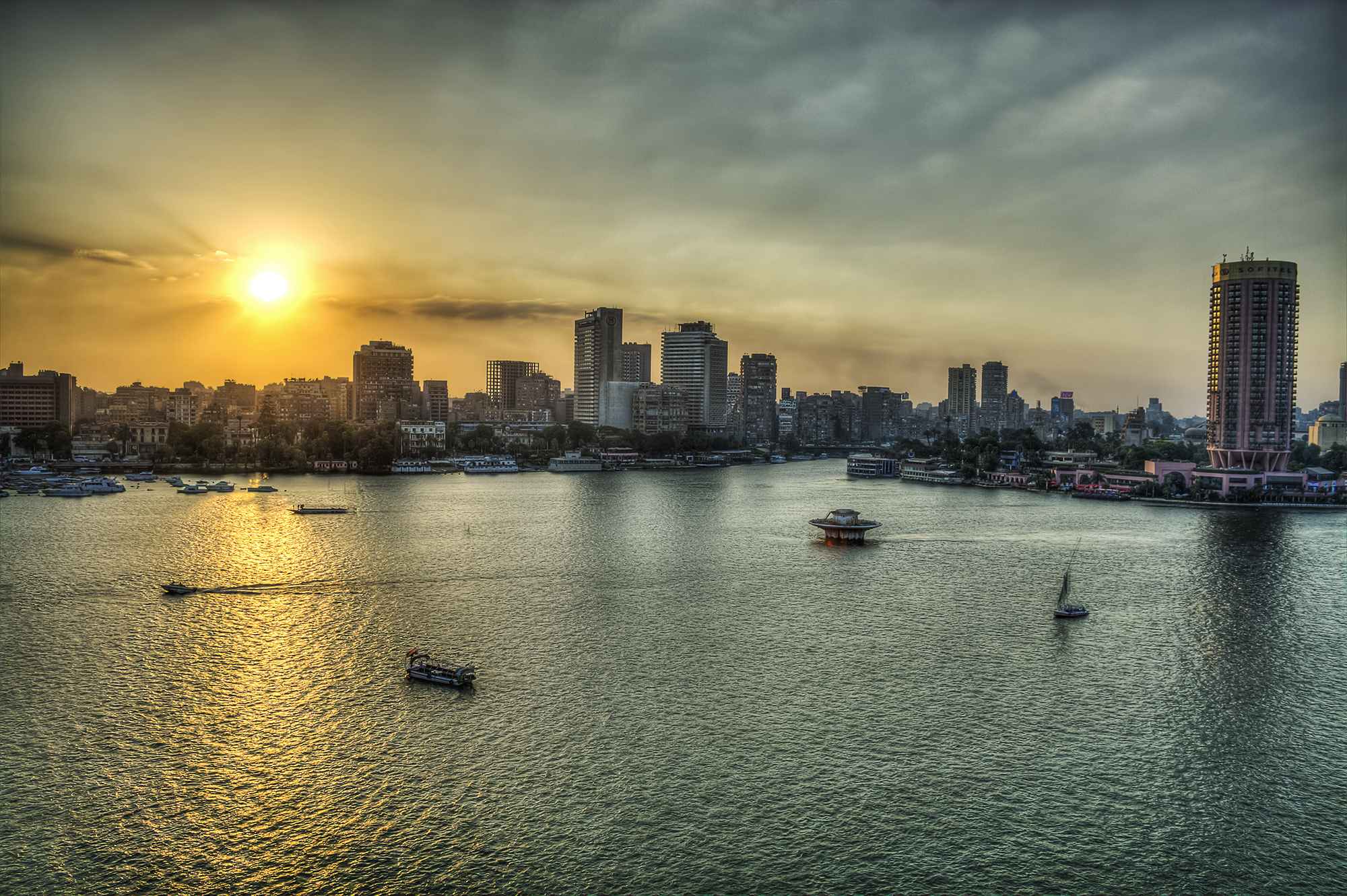 Sunset over the Nile