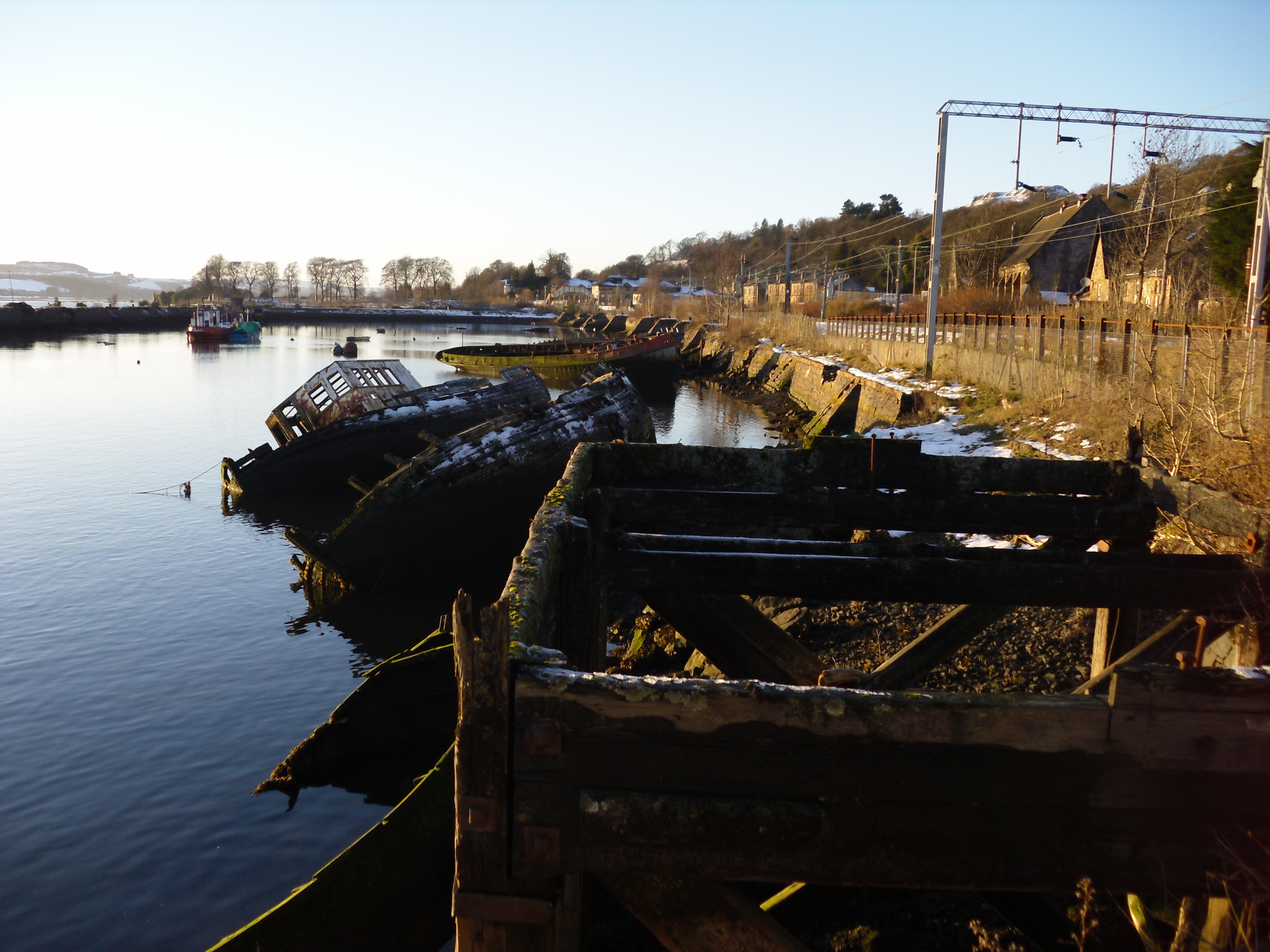 The River Clyde, Bowling Harbour, Dumbartonshire. - panoramio