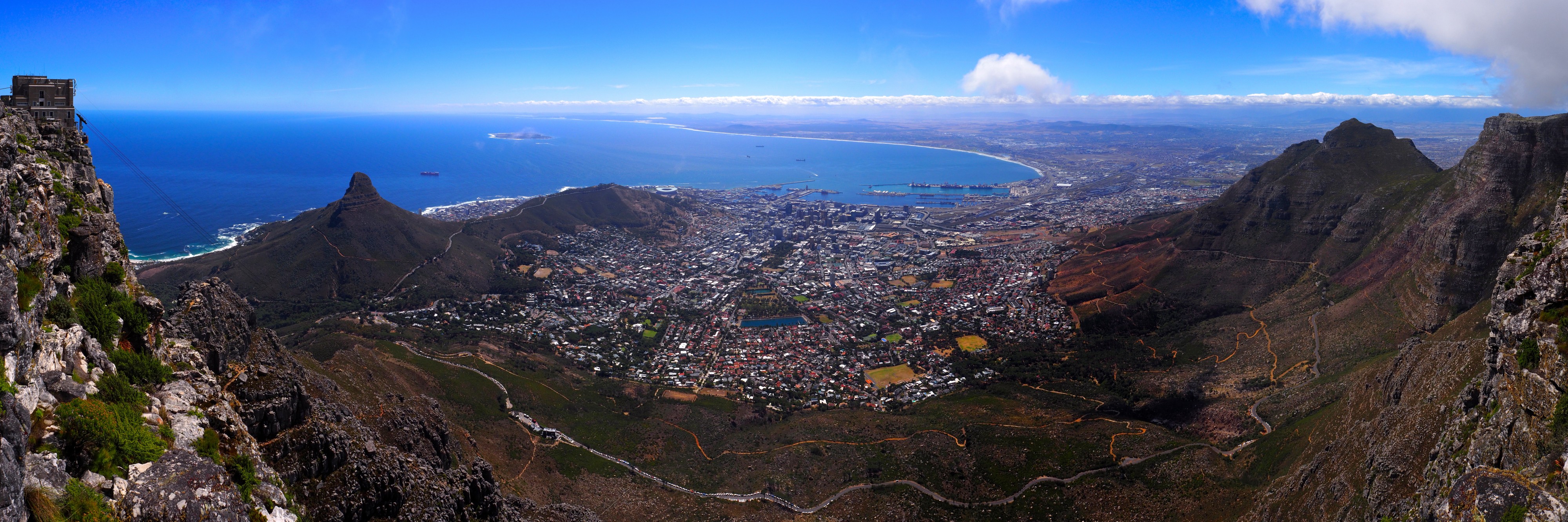 View from Table Mountain, Cape Town, South Africa