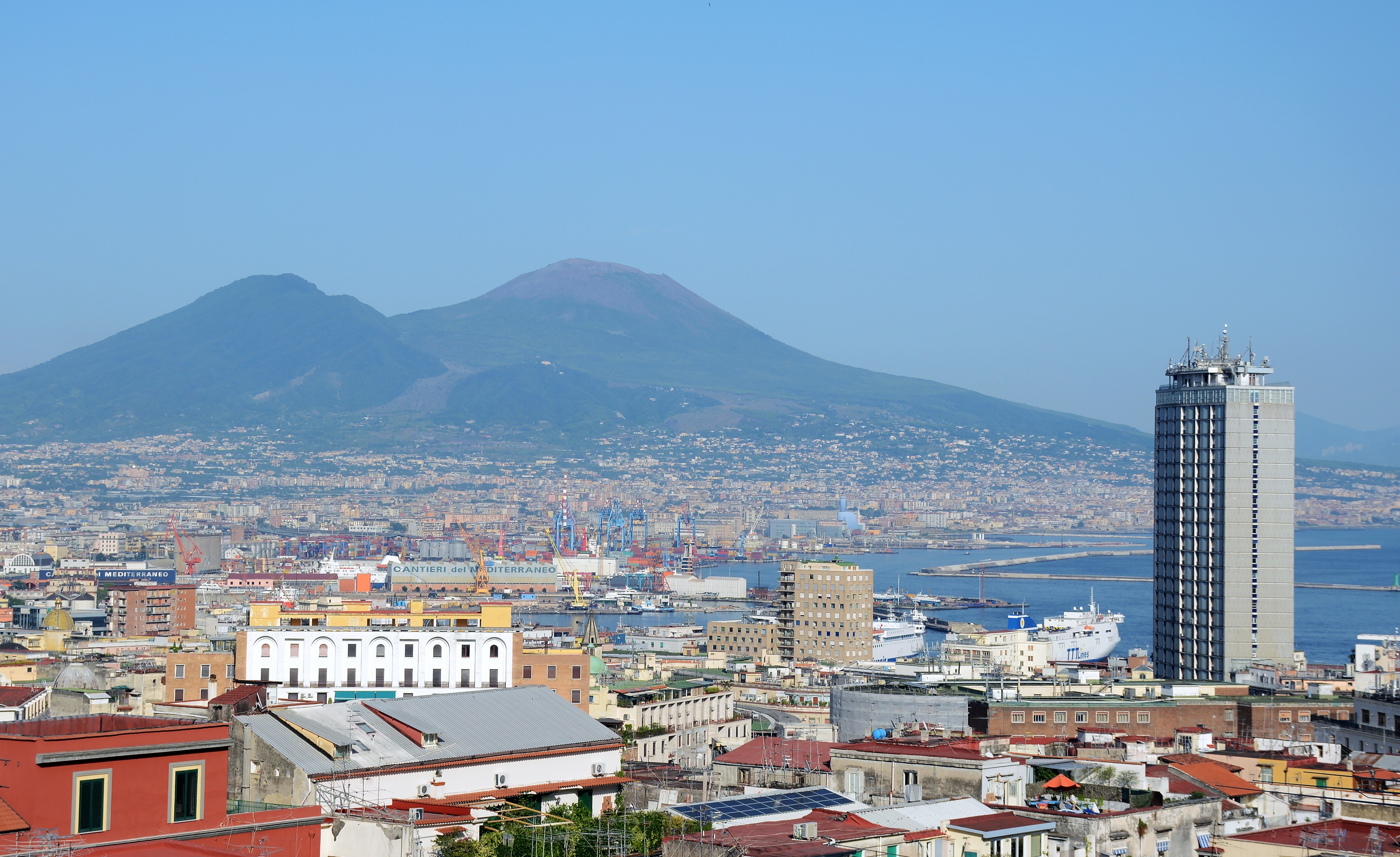 View of Naples with Vesuvio