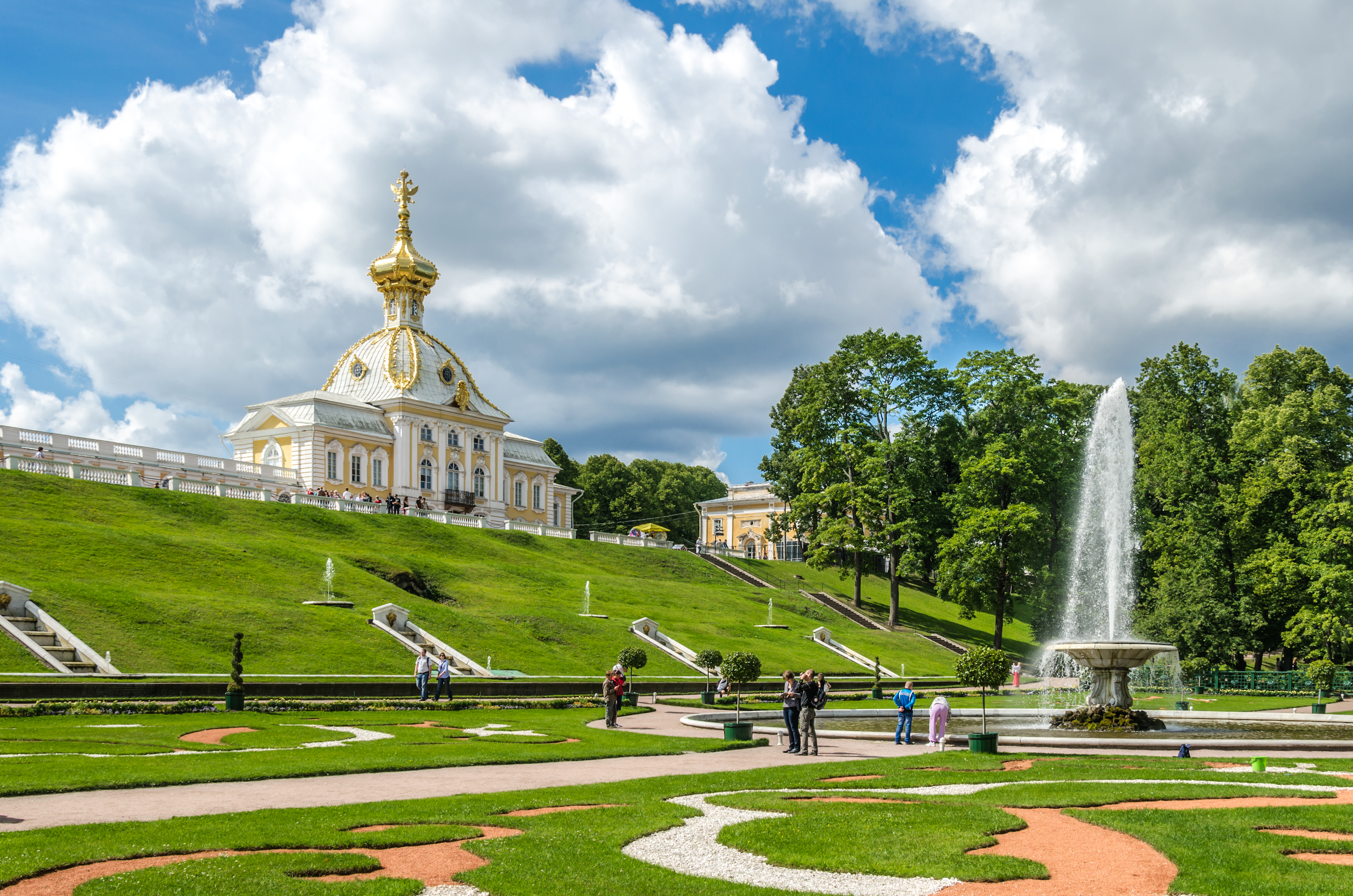 View to the Lower Park of Peterhof 03