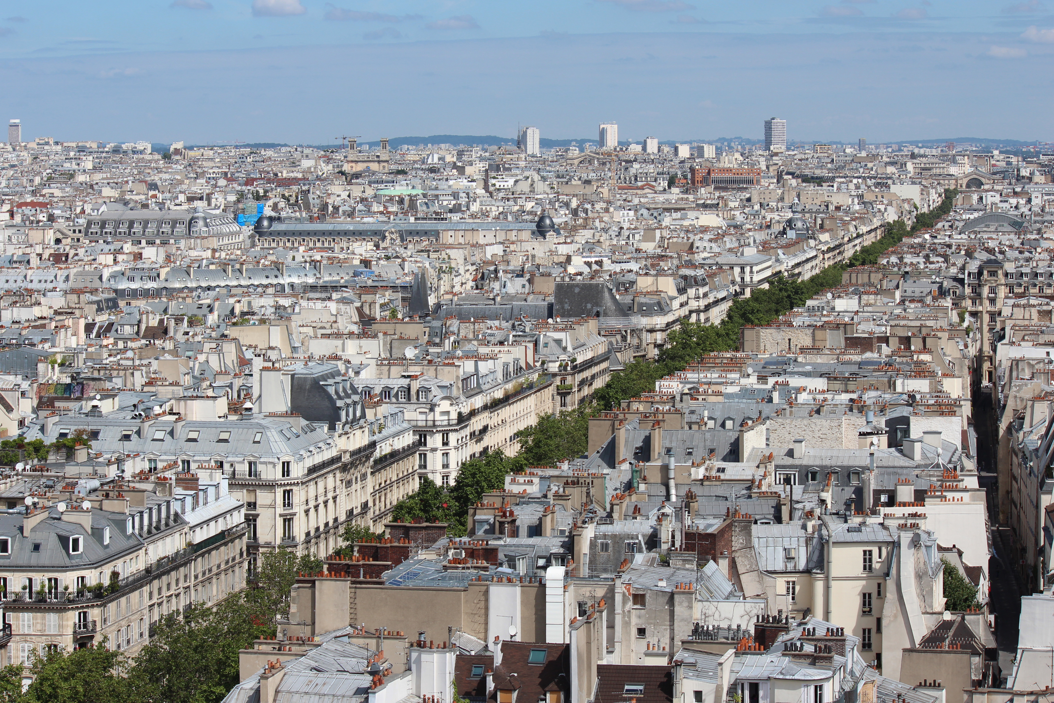Boulevard de Sébastopol, Paris, from Tour St Jacques 2013-08