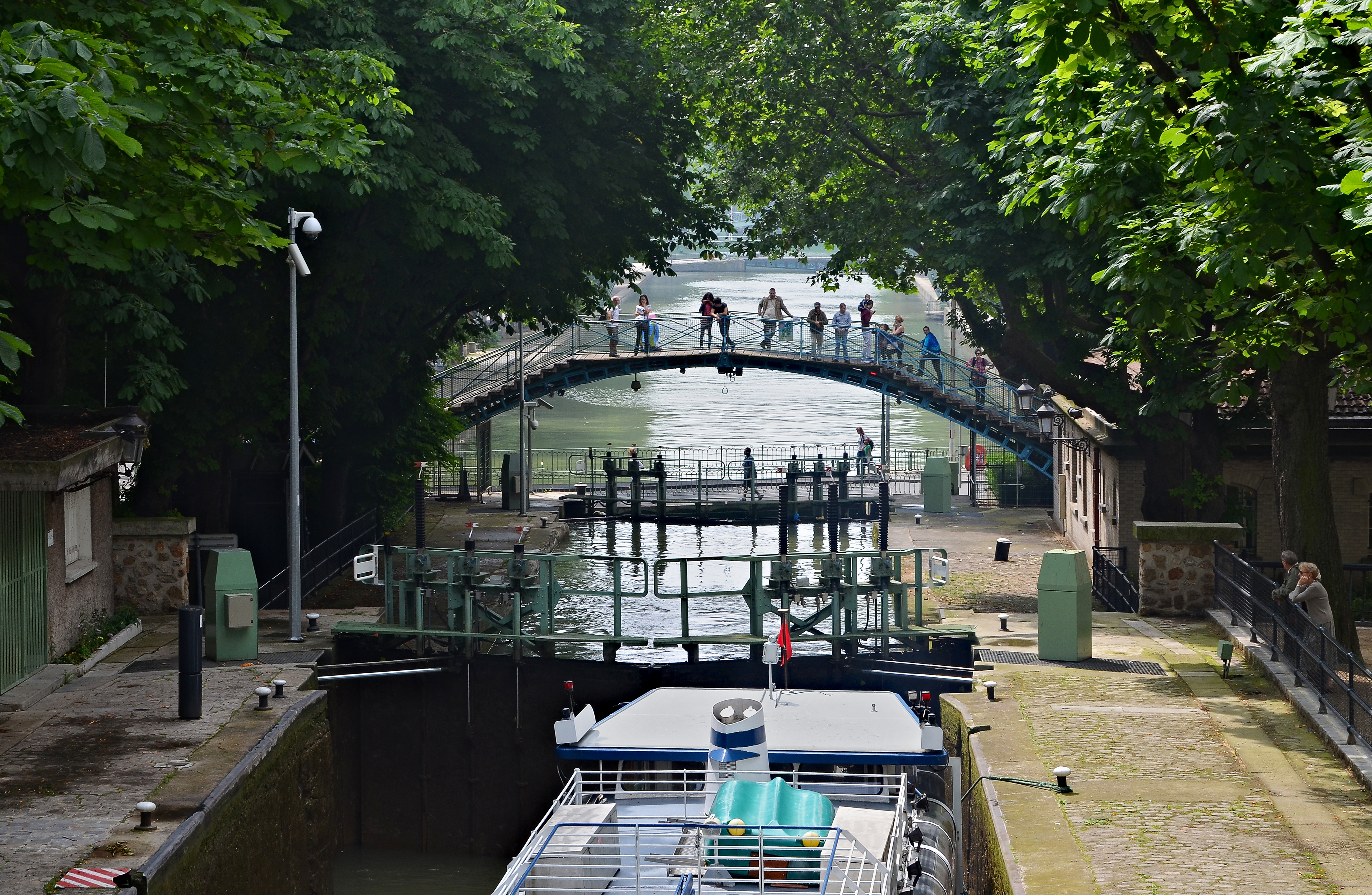 Paris Canal St-Martin écluses Récollets 2013