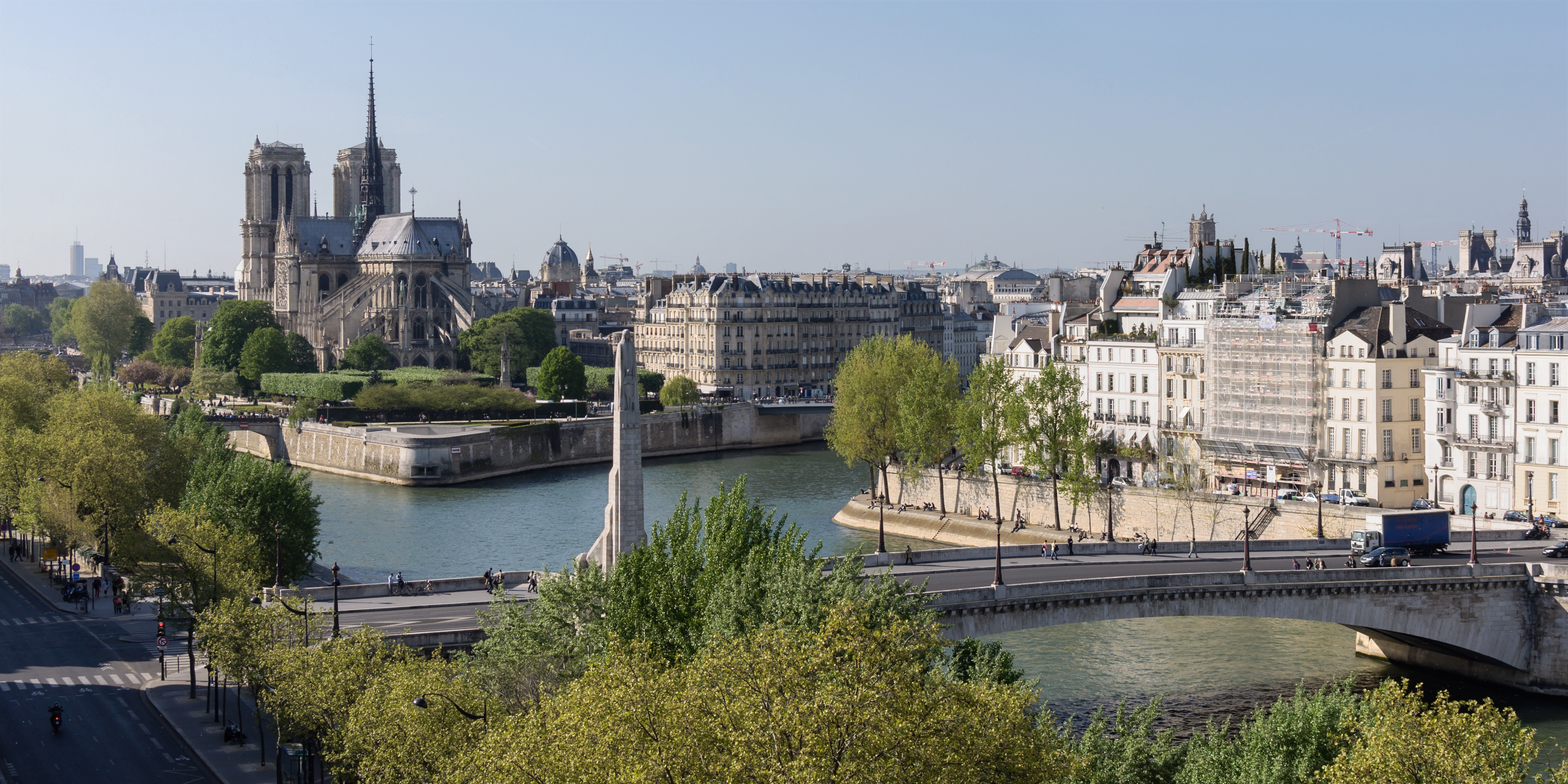 Paris ile Cite ile Saint Louis pont Tournelle