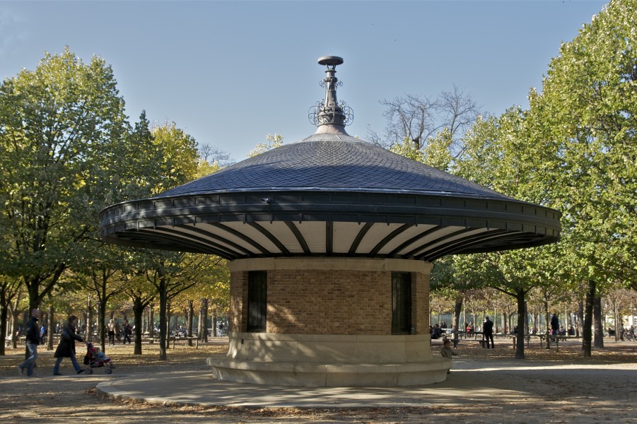 Jardin du Luxembourg abri des surveillants