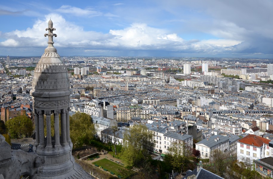 Nord est paris vu depuis le dome du Sacré Coeur DSC 0239