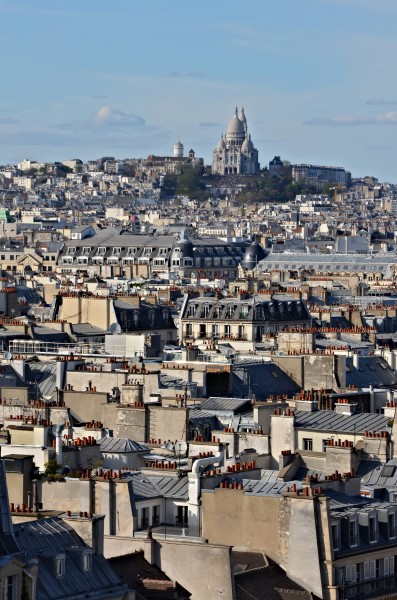 Paris-Toits NNW depuis Beaubourg 2014