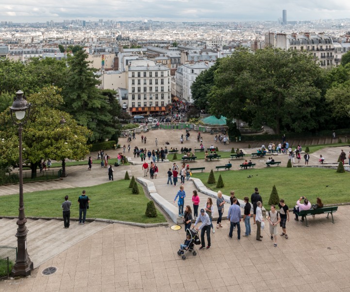 Paris, Sacré-Cœur de Montmartre, Vorplatz -- 2014 -- 1183