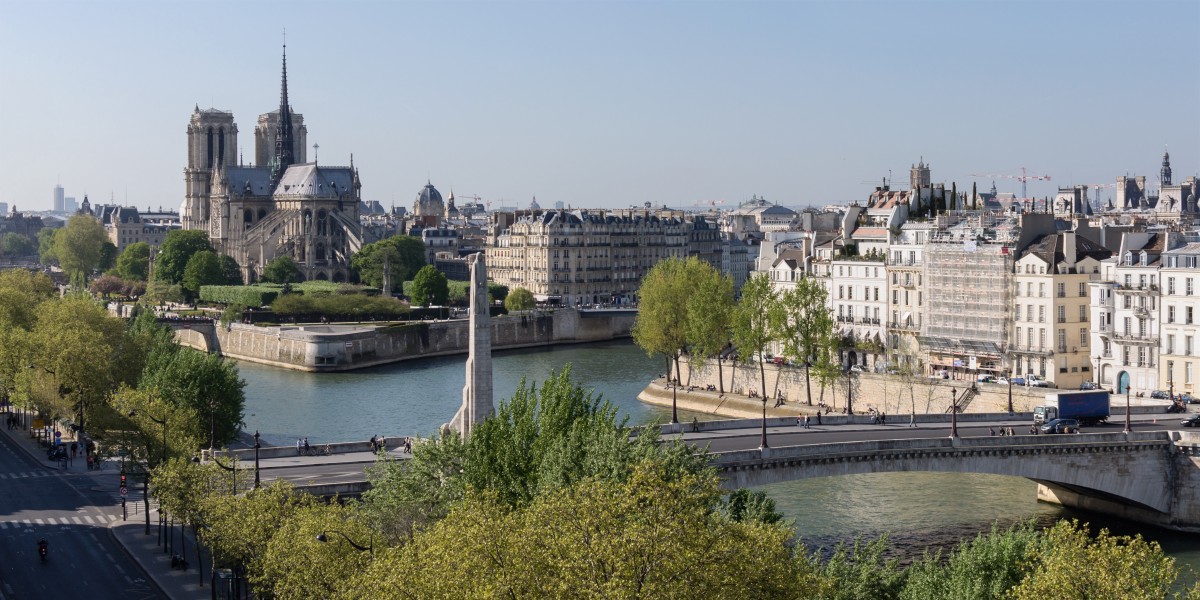 Paris ile Cite ile Saint Louis pont Tournelle