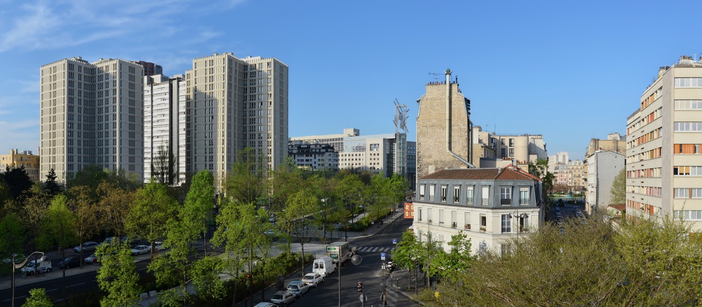 Paris Pano Toits bd Auriol&rue Godefroy depuis Place des Alpes 2014