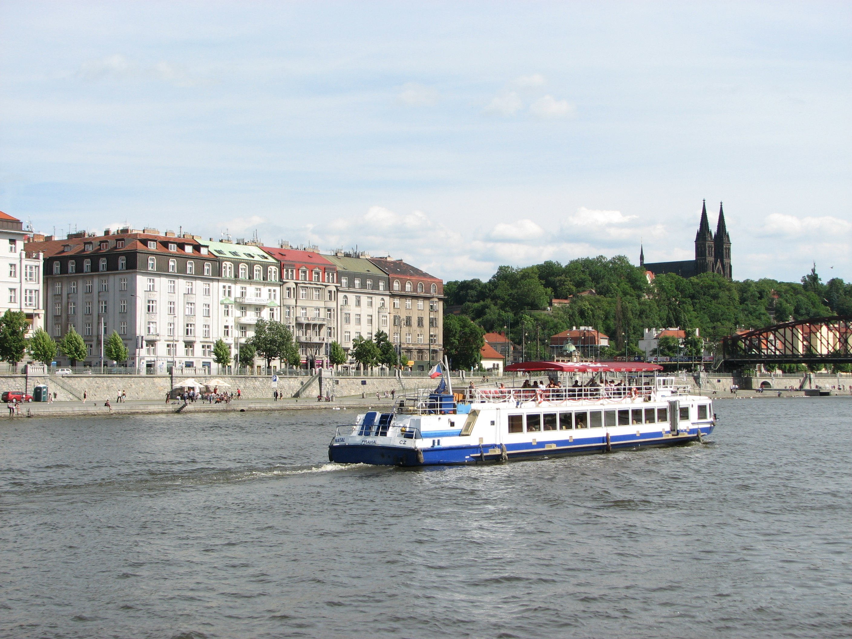 Vltava river in Prague, Czech Republic