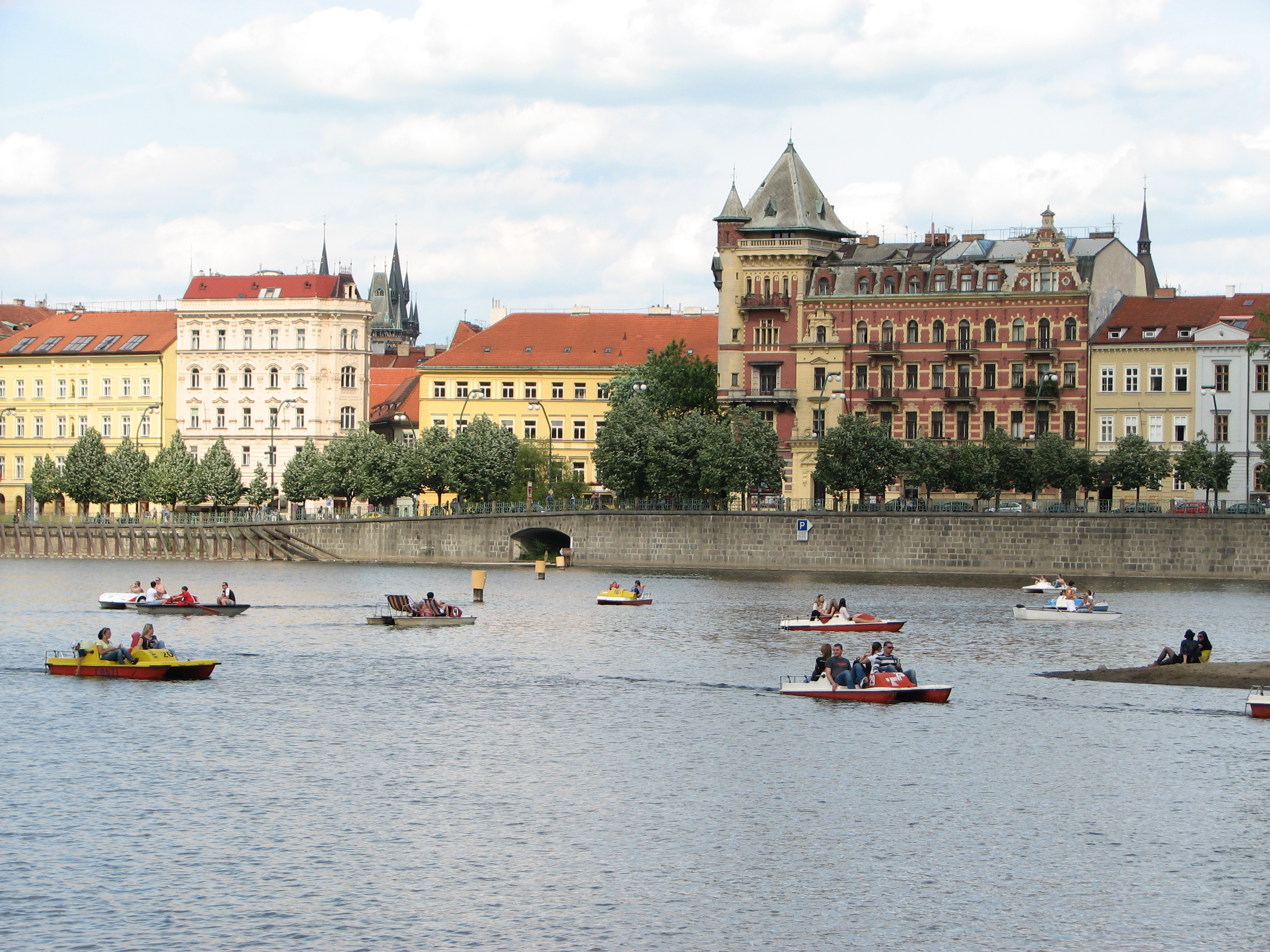 Vltava river in Prague, Czech Republic