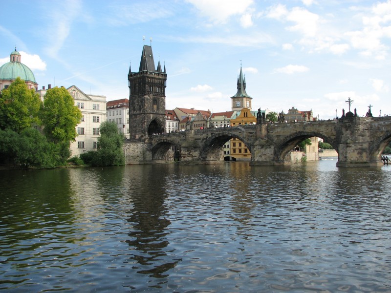 Vltava river in Prague, Czech Republic, EU