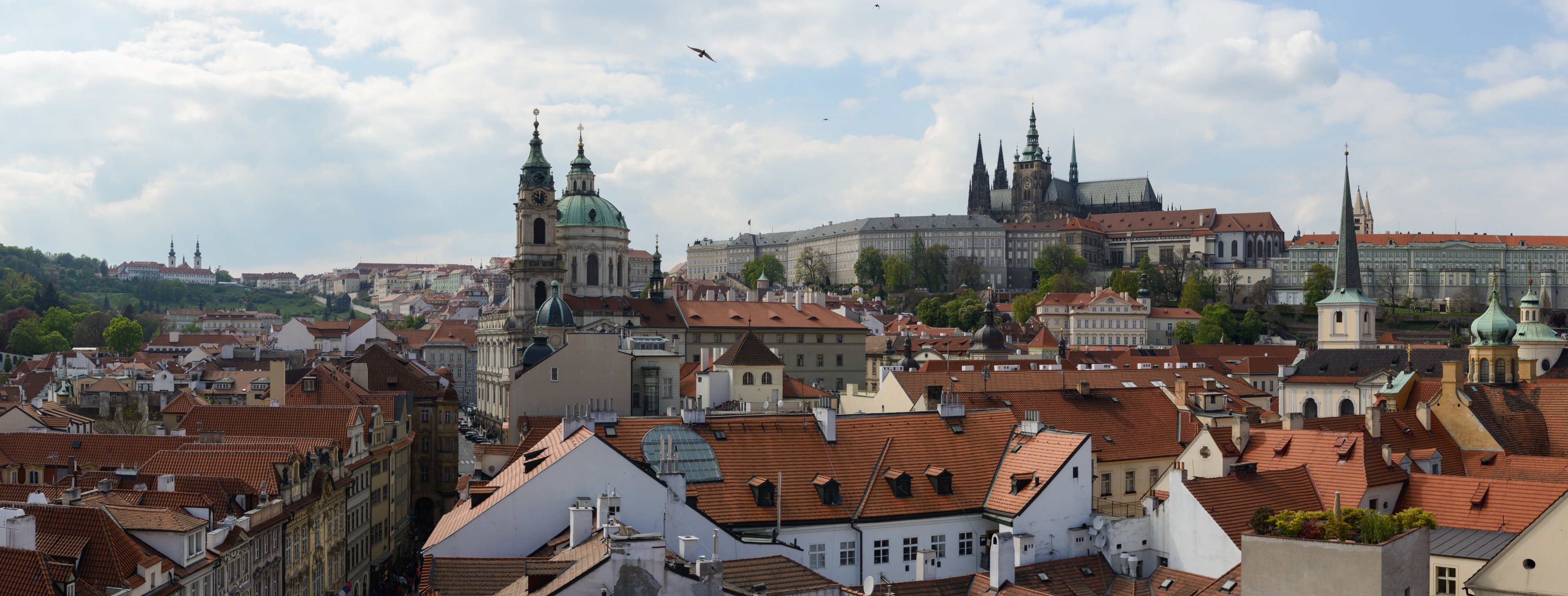 Praha Hradčany from Malá Strana Bridge Tower 20170430