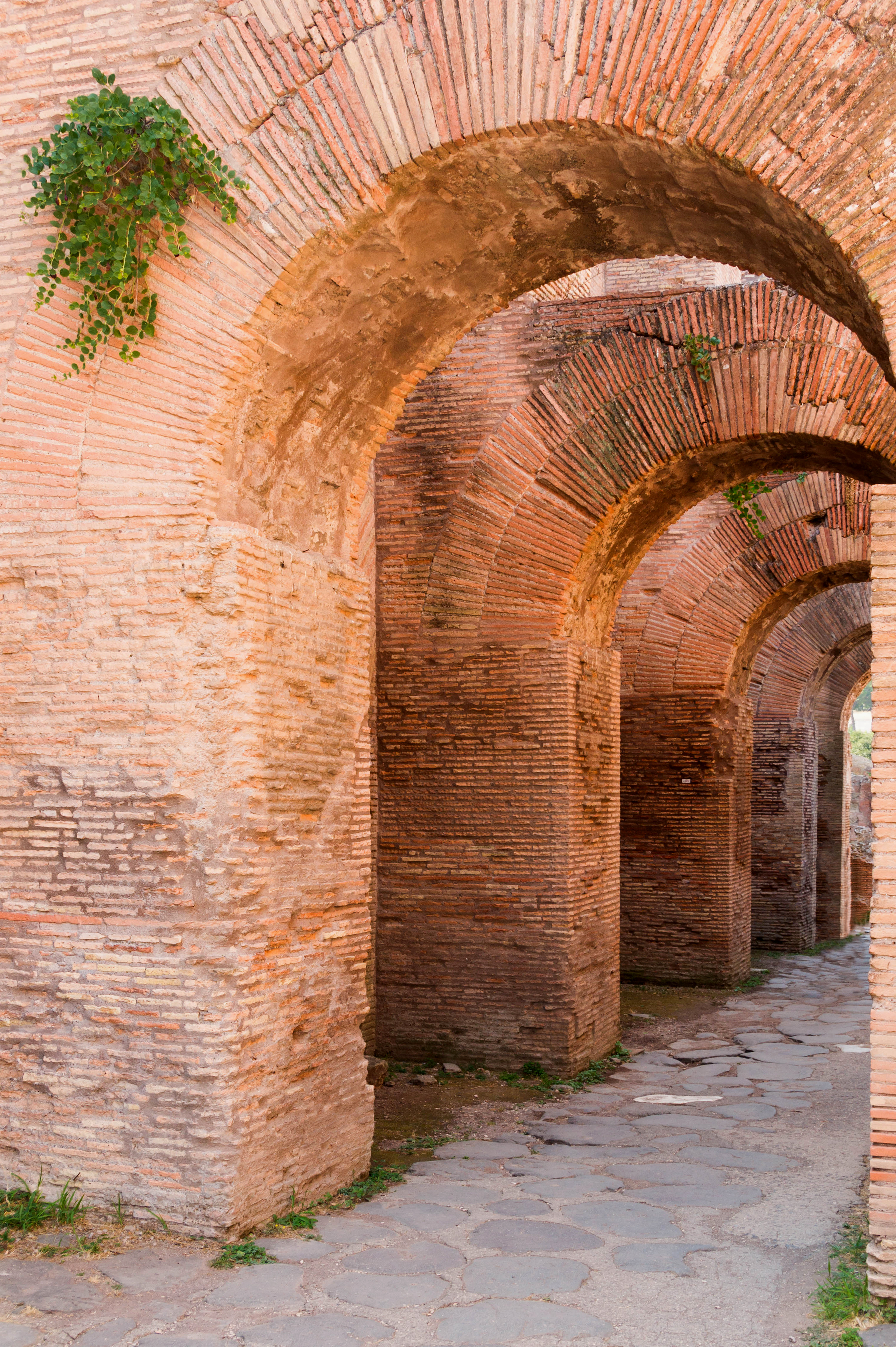Brick arches Forum Romanum Rome