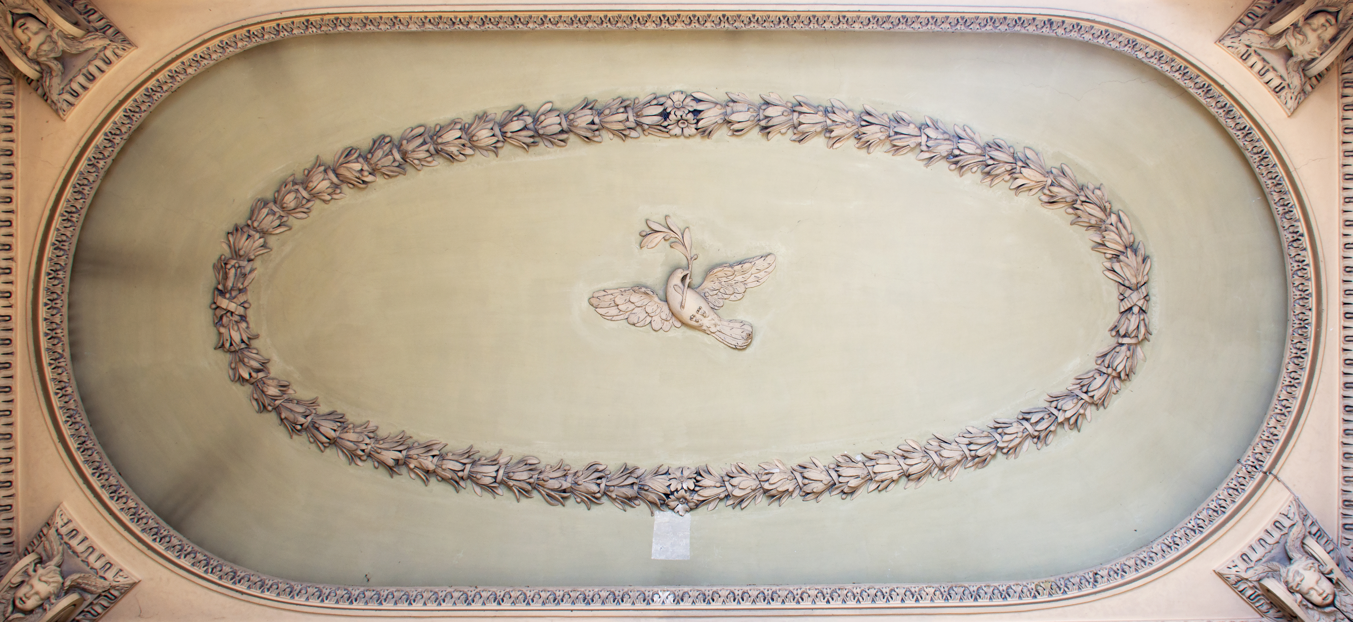 Ceiling of entrance in Sant'Agnese in Agone (Rome)