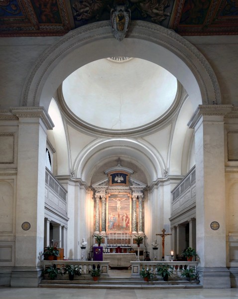 Arch and altar of San Sebastiano fuori le mura (Rome)